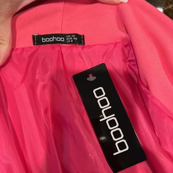 Hot pink Boohoo jacket - size 8 - Picture 6 of 11